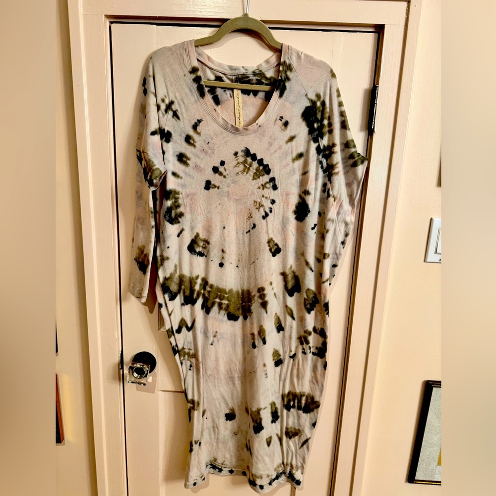 RAQUEL ALLEGRA Tie Dye Cotton Dress